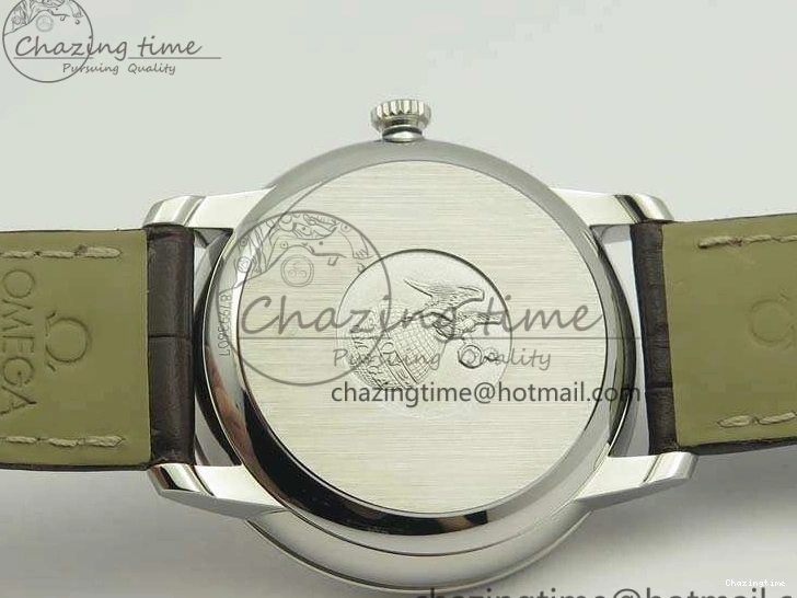 0428 De Ville Prestige Real Power Reserve SS TW 1:1 Best Edition White Dial RG Markers On Leather Strap A Thermal 8089